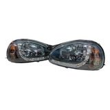 Par Faros Deportivo Chevy Pop 2001 2002 C/tira De Led