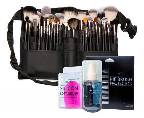 Set 39 Brochas Profesionales Onix + Kit Limpieza | Marifer C