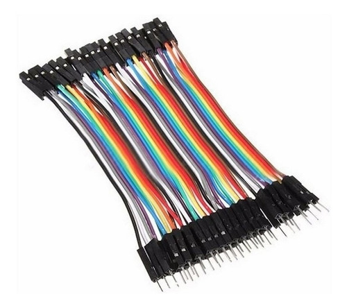 Protoboard Arduino Pack 40 Cables 22cm Macho A Hembra (ptb80