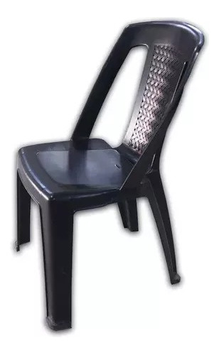 Silla Capri Mascardi Negro Plastico Apilable