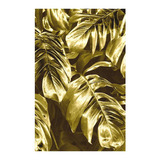 Vinilo 40x60cm Monstera Oro Plantas Deco Moderno Hojas