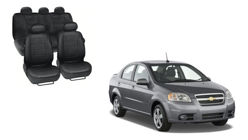 Fundas Para Asiento En Tacto Piel Chevrolet Aveo 2013