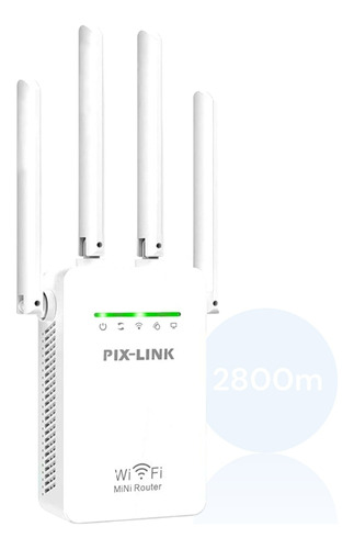 Repetidor Wifi 2800m 4 Antenas Amplificador De Sinal