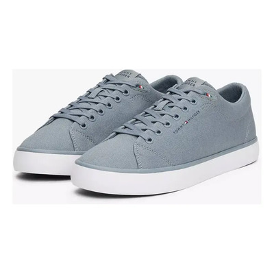 Tenis Para Hombre Tommy Hilfiger Harlmen Sneakers Casuales Para Uso Diario - Original Azul Acero Lisa 9,0 Mx