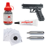 Paquete Glock 17 Co2 Gen 3 Blowback Bbs 4.5mm Xchws P