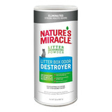 Nature Miracle Polvo Destructor Olor Caja Arena Gato X 20 Oz