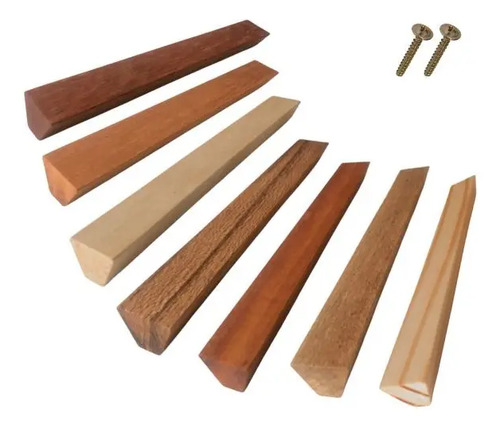 Kit 2 Puxador Trapézio Madeira 225 Mm Com Parafusos | Parcelamento sem juros