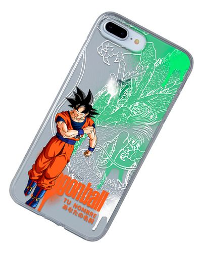 Funda Para iPhone Dragon Ball Z Goku Con Tu Nombre