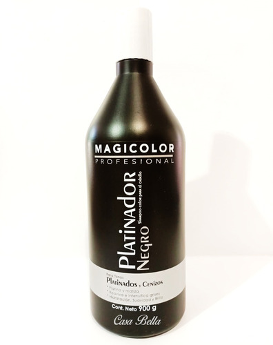 Shampoo Matizador Negro Magicolor Platinado Y Cenizos  900gr