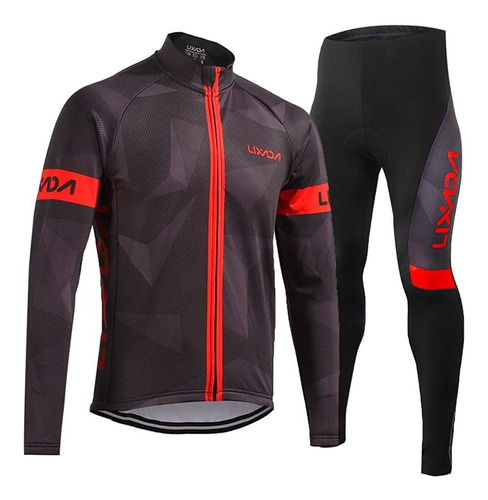 Lixada Camiseta De Ciclismo Para Hombres Vellón Térmico D...