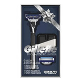 Aparelho De Barbea Gillette Mach3 Turbo 2refil Suporte