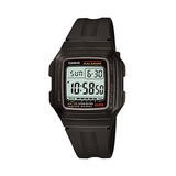 Reloj Deportivo Digital De Resina Negra Casio F201wa-1a Para