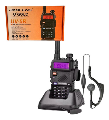 Radio De Comunicação Baofeng Uv 5r Walk Tok Ht Profissional