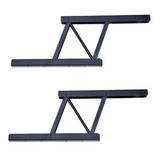 Herraje Para Mesa Elevable Rebatible Negra 380 Mm Por Par 