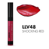 Labial Liquido Efecto Volumen Idraet Shocking Red Llv48 Acabado Mate Color Llv 48 Shocking Red