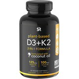 Vitamina K2 D3 Con Aceite De Coco Organico 60 Cap