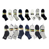 Qikun Pack 12 Calcetines Deportivos Caballero Liso Bambú