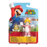 Muñeco Super Mario Bros - Cat Peach 10cm Original