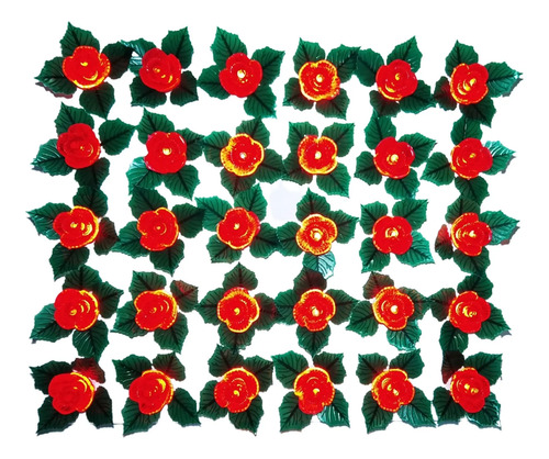 Serie Navideña Decorativa Forma De Rosas 30luces 3.3metros