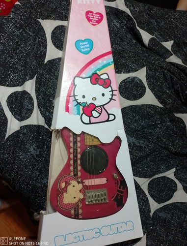 Guitarra Electrica Hello Kitty Sanrio Original Usada