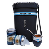 Set Matero Argentina Mate Imperial Porta Termo Para Stanley