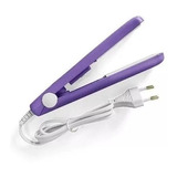 Mini Chapinha Prancha Cabelo Bolsa Franja Portátil Cerâmica Cor Violeta 110v/220v