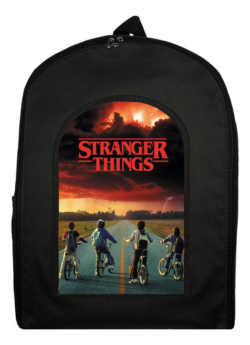 Mochila Y Cartuchera Stranger Things Bicicletas