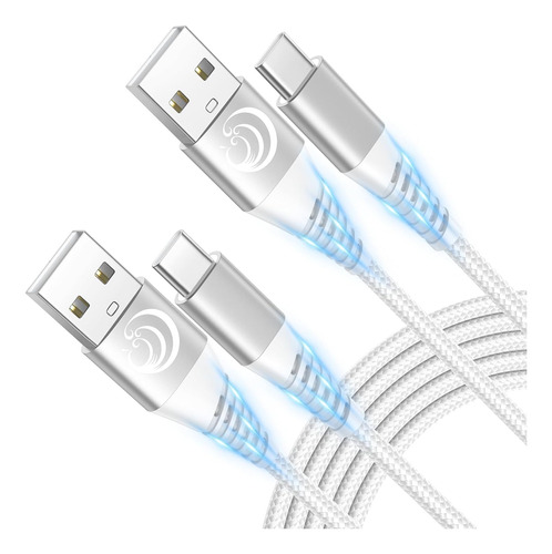 Cable Usb Tipo C Cargador Rápido Qc3.0 3a Para Samsung 3m