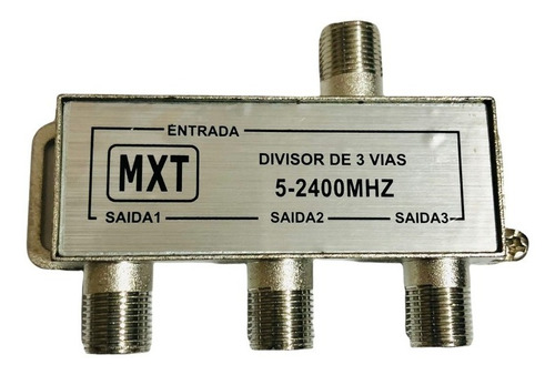 Divisor De Antena 3 Saidas Universal Uhf Vhf Digital A Cabo