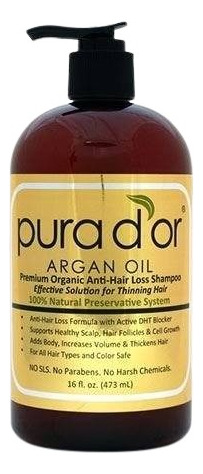 Pura D'or Shampoo Anti Caída Aceite Argán (no Minxdl)