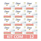 Kit Com 12 Sabonetes Em Barra Dove Micelar Anti Stress 90g