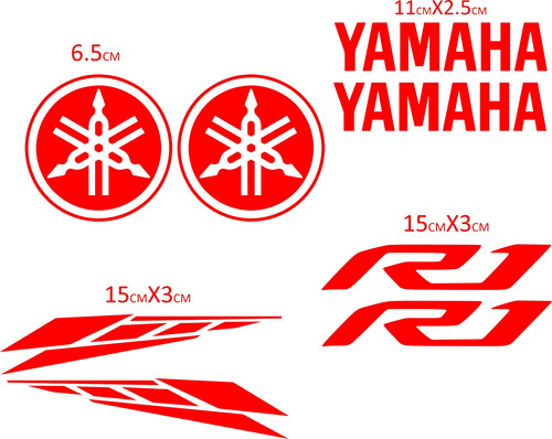 Calcomanias Yamaha R1 Kit De Stickers Para Moto Especial 