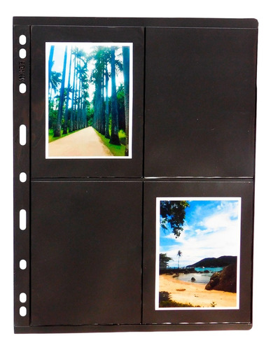 10 Folhas Plásticas P/ 80 Fotos Polaroid De Até 12,5cmx9,5cm