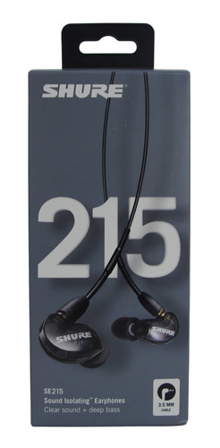 Auriculares Shure (in-ears) P/sist Psm Mod. Se215-k