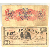 Billete De Revolucion Un Peso Monterrey Usado
