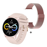 Smartwatch Nictom Nt16 1,28  Notificaciones + Malla Metálica Color De La Caja Rosa Color De La Malla Rosa Color Del Bisel Rosa