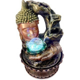 Buda Fonte De Agua Cascata Feng Shui Mesa Decorativa 28cm Cor Cobre 110v/220v