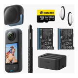 Kit Insta360 X3+sd 128 Gb+selfie Stick 70cm+kit Bateria+prot