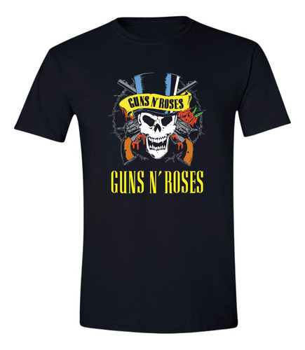 Playera Hombre Rock Guns N' Roses Calavera 864n