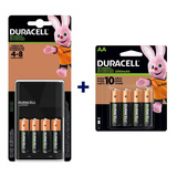 Cargador De Pilas Duracell Recargables Con 8 Baterías Aa