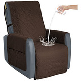 Funda De Sillón Reclinable Protector De Sofá Antidesl...