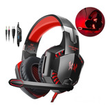 Auriculares Gamer Kotion Each G2000 Red-blue Flexible