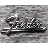 Logo Fender Vintage Insignia/metal Amplificador Cabezal 