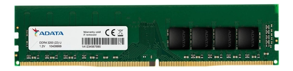 Memoria Ram 8gb Ddr4 3200mhz Adata, Dimm, 1.2v Pc4