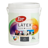 Topline Latex Lavable Interior Exterior 4l Colores Color Gris Acero