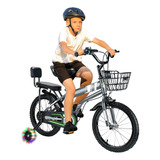 Bicicleta Infantil Para Niños 5-7años 16'' C/ Rueda Auxiliar
