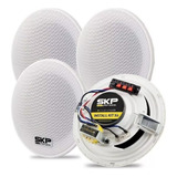 Bafles Parlantes De Embutir Kit Install-4 Activos 6  Skp