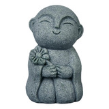 Pez Vivo Buda Japonés Jizo Bosatsu Feng Shui Estatua De Monj