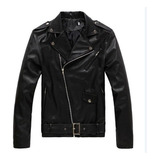 Chamarra Rocker Slim Negra, Mi Estilo Biker [u]