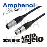 Cabo 5m Microfone Xlr Macho Fêmea Sc30 Santo Angelo Amphenol